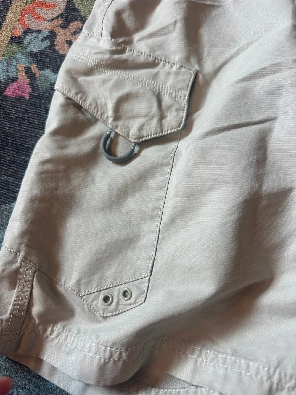 Quiksilver Men's Cargo Shorts in Light Beige